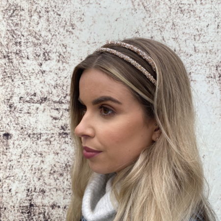 Rose Gold Double Sparkle Headband