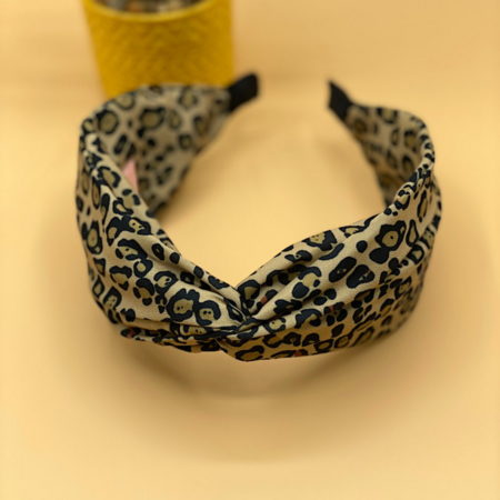 Poppy Headband In Leopard Print