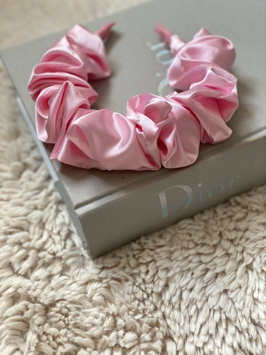 Ruffle Headband Pink