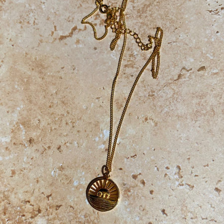 Sun Necklace in gold