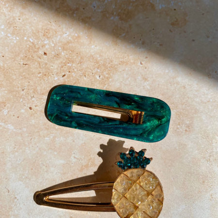 Pineapple Hair clip set
