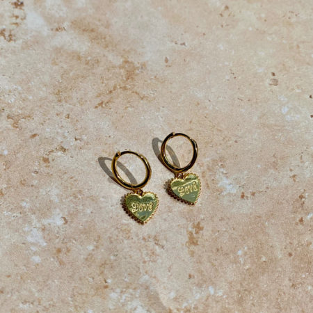 Love heart earrings