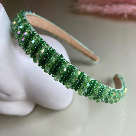 Embellished Headband Kelly Green