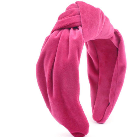 High Knot Luxury Velvet Hot Pink