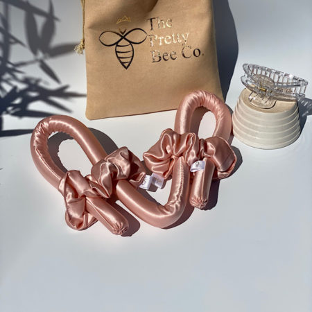 Silk heatless hair curl kit