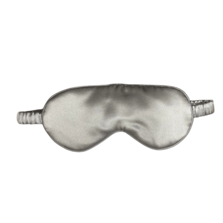 Mulberry silk eye mask silver