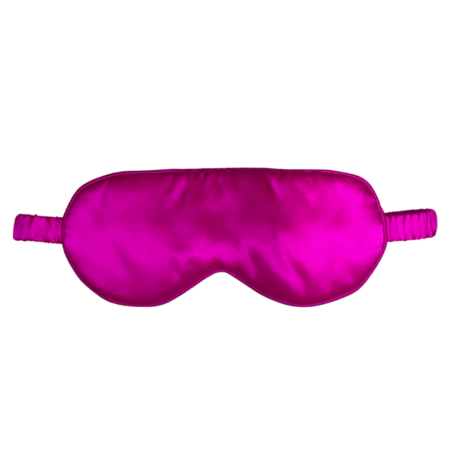 Silk eye mask - holiday fuchsia